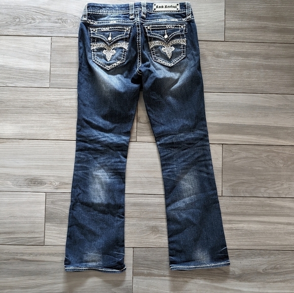 Rock Revival Jillian Easy Boot Cut Jeans - Picture 5 of 7